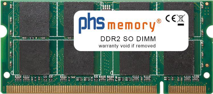 PHS-memory 2GB RAM Speicher für QNAP TS-239 Pro II+ (1,6GHz - DDR2) DDR2 SO DIMM 667MHz (SP156271)