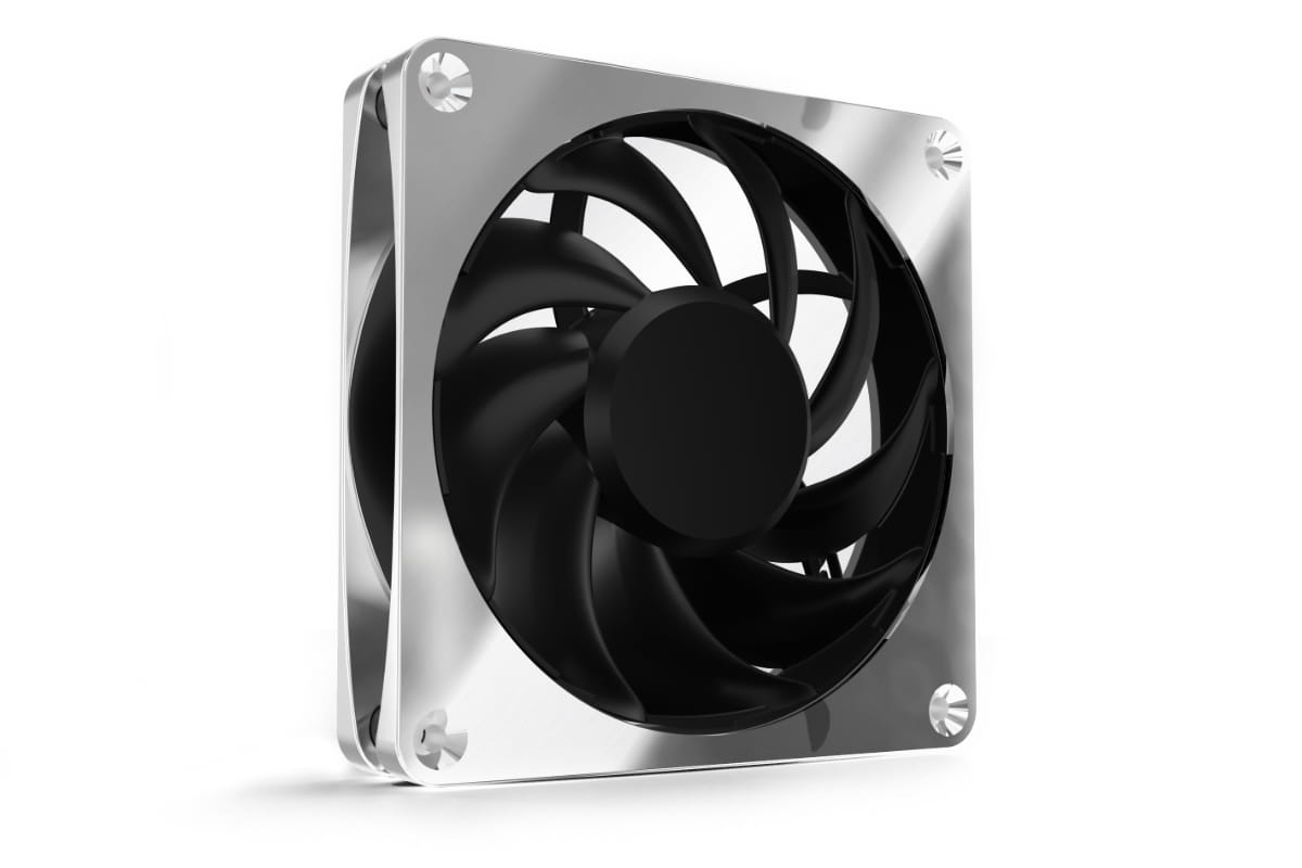 Alphacool Apex Stealth Metall 12 cm Lüfter 400–2000 RPM Chrom