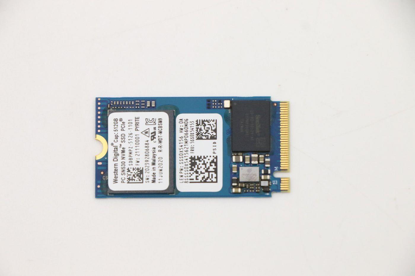 Lenovo WD SN530 512G PCIe 2242 SSD (5SS0X54153)