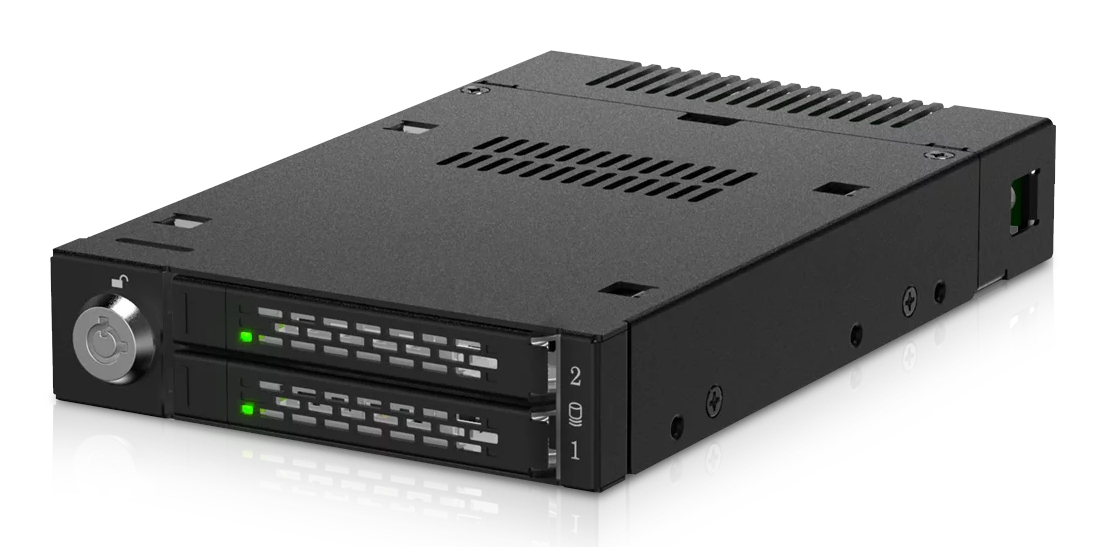 ICY Dock ToughArmor MB834MK-B V2 3.5" M.2 NVMe SSD Mobile Rack Schwarz
