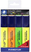 STAEDTLER Textmarker "Textsurfer classic", 3+1 GRATIS Etui Strichstärke: 1,0 (364-S WP4P)