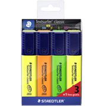 STAEDTLER Textmarker "Textsurfer classic", 3+1 GRATIS Etui Strichstärke: 1,0 (364-S WP4P)