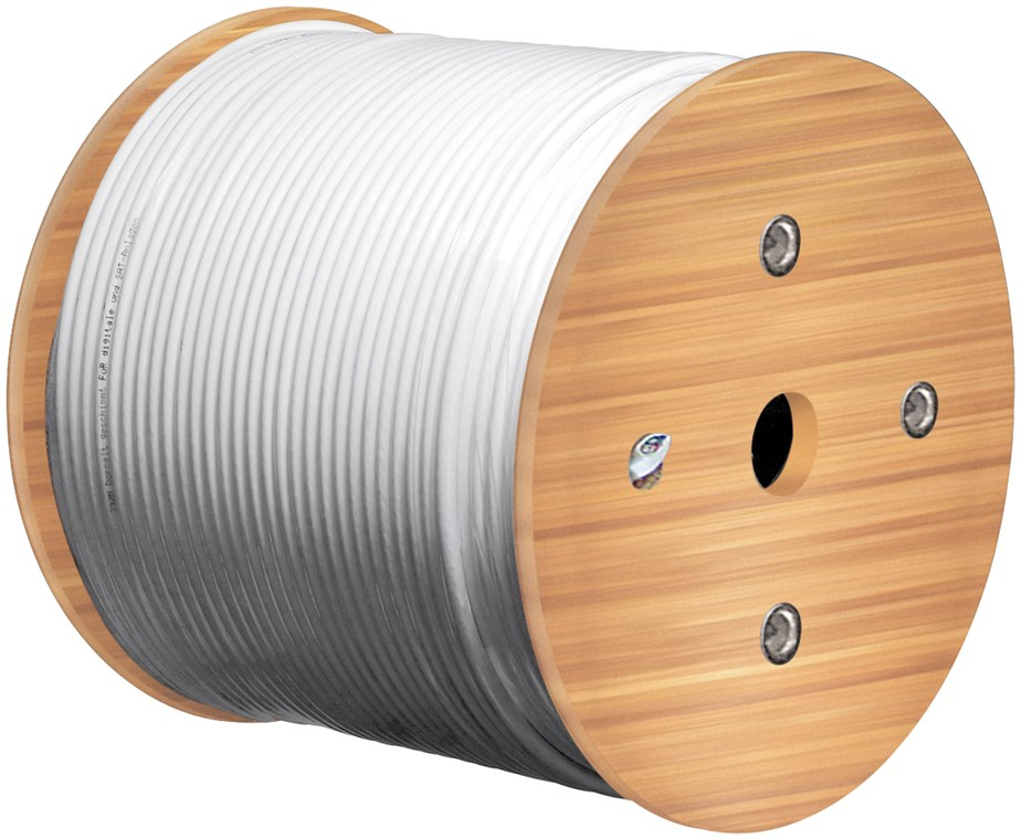 Goobay 61128 Cat8.1 S/FTP Verlegekabel 100 m Gelb