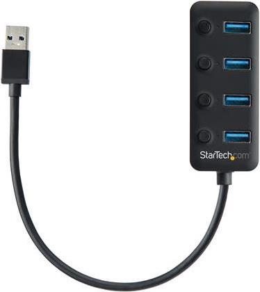 StarTech.com 4-Port USB 3.0 Hub (HB30A4AIB)