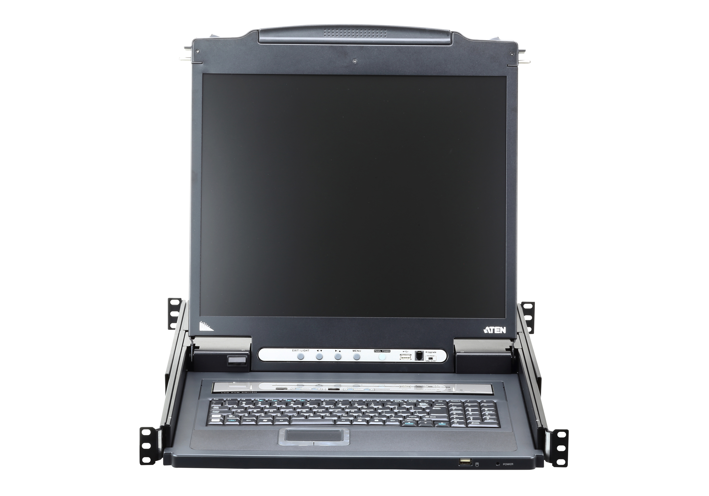 ATEN Slideaway CL5708iM LCD KVM-Switch Over IP, 8 Ports, 17", VGA, USB, PS/2, Schwarz