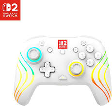 Turtle Beach Afterglow Wave Kabelloser RGB-Gaming-Controller weiß für Nintendo Switch 2