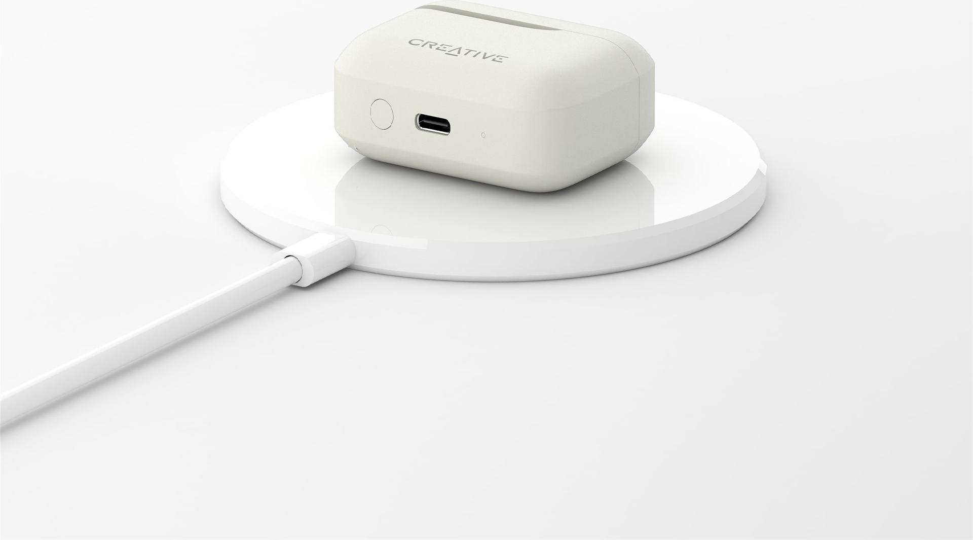 Creative Zen Air Plus In-Ear Kopfhörer Bluetooth Cremefarben