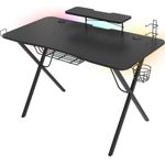Genesis Gaming Tisch HOLM 300 RGB schwarz (120cm x 75cm) (NDS-1550)