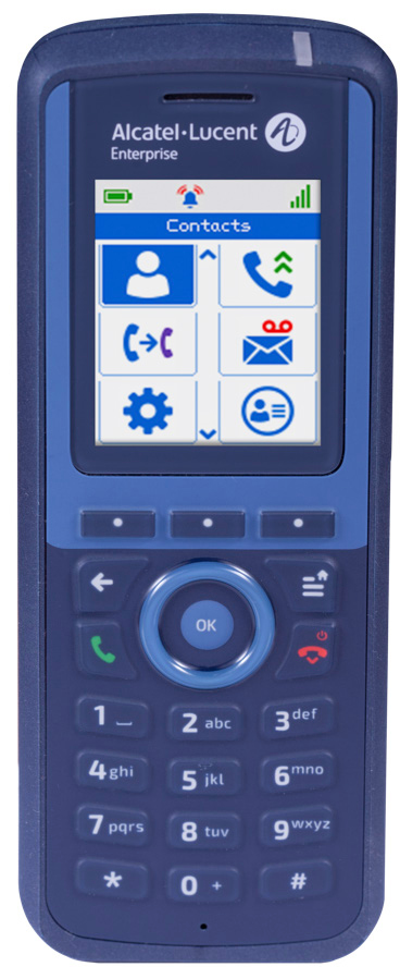 Alcatel-Lucent 8254 DECT Mobilteil inkl. Akku und Gürtelclip Blau