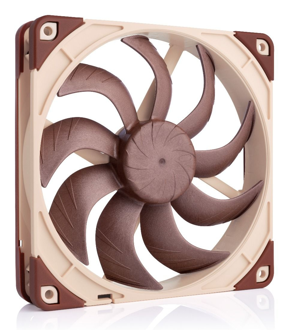 Noctua NF-A14x25 G2 LS-PWM Gehäuselüfter 140 mm Beige, Braun