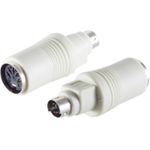 shiverpeaks BASIC-S PS/2 Tastaturadapter 5 Pol DIN Kupplung - 6 Pol Mini DIN Stecker, im Polybeutel (BS78395)