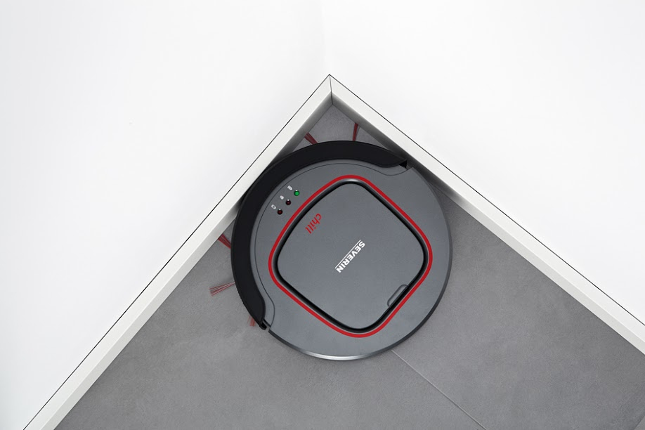Severin Chill RB 7025 Saugroboter 0,35 l 90 min Lithium-Ion Platinum Gray/Garnet Red/Schwarz