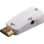 Wentronic Goobay Komapkter HDMI™ / VGA-Adapter inkl. Audio - HDMI™-Stecker (Typ A) auf VGA-Buchse + 3,5mm-Klinke-Buchse (44793)