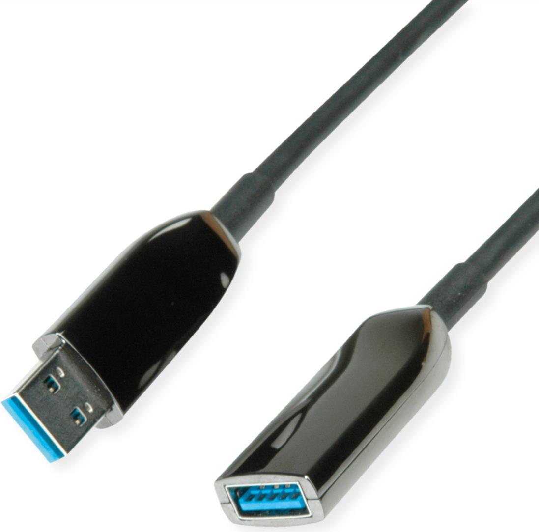 ROLINE USB3.2 Gen1 Akt. AOC-Kabel ST/ST 10m (12.04.1075)