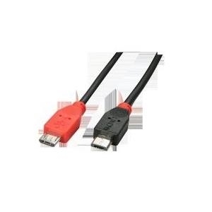 Lindy USB 2.0 Kabel Typ Micro-B / Micro-B OTG, 1m Micro-B Stecker an Micro-B Stecker (31759)