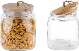 APS Vorratsglas Woody 82255 Holzdeckel 1l (82255)