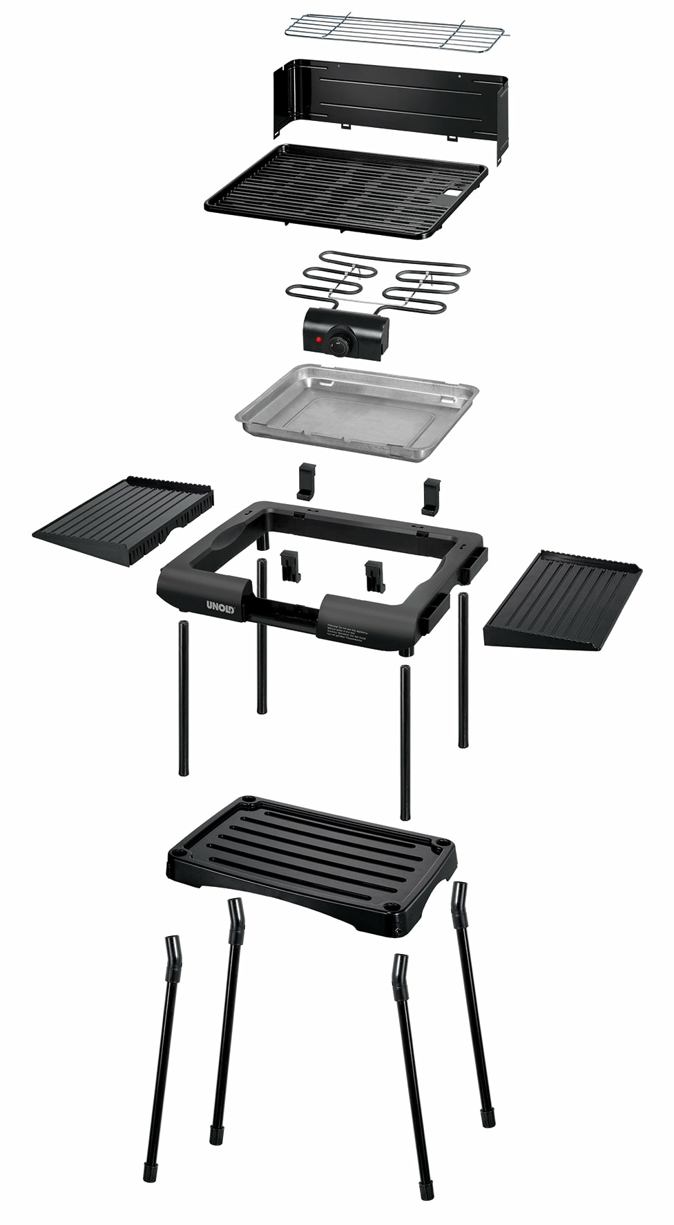 Unold Vario 58565 Elektrogrill Kochstation 1600 W Schwarz