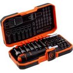 Bahco 59/S36BCR Bit-Set 36teilig Schlitz, Kreuzschlitz Phillips, Kreuzschlitz Pozidriv, Sechskant, Außen-Sechsrund (TX) (59/S36BCR)