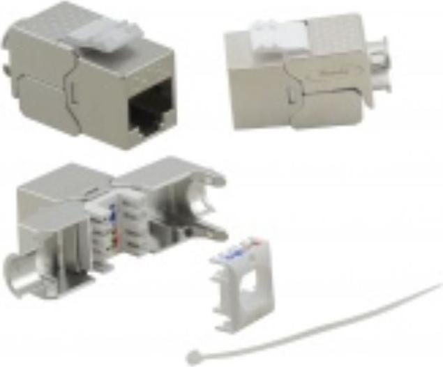 Helos Keystone-Modul Cat 6a 180° Premium GHMT zertifiziert 4PPoE (372861)