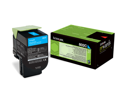 Lexmark 802C Cyan Tonerpatrone