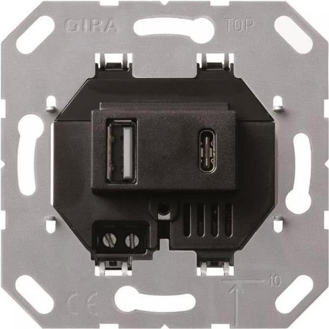 Gira USB-Spannungsversorgung 2-f. Typ A/C Einsatz 236900 (236900)