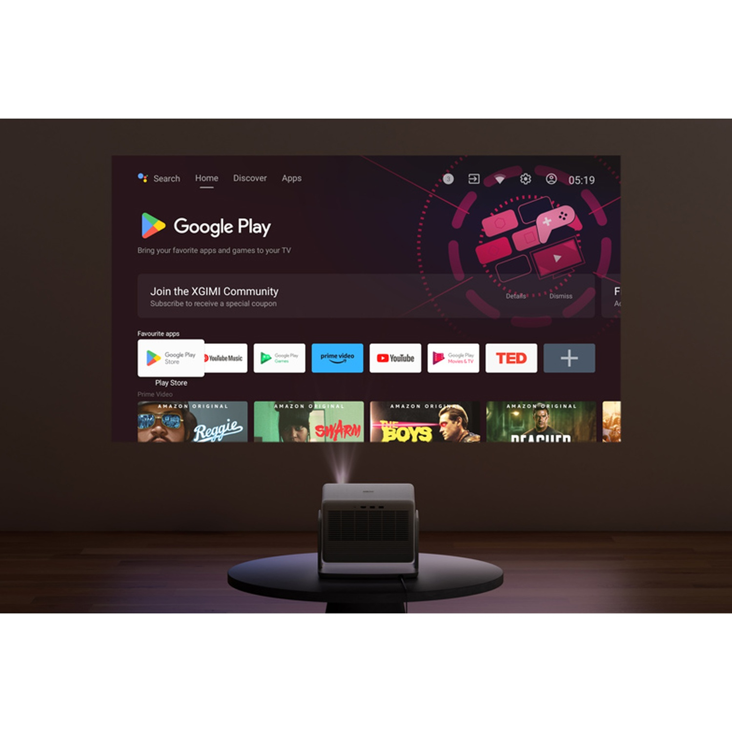 XGIMI Horizon S Pro 4K LED Beamer 1800 ANSI Lumen Weiß