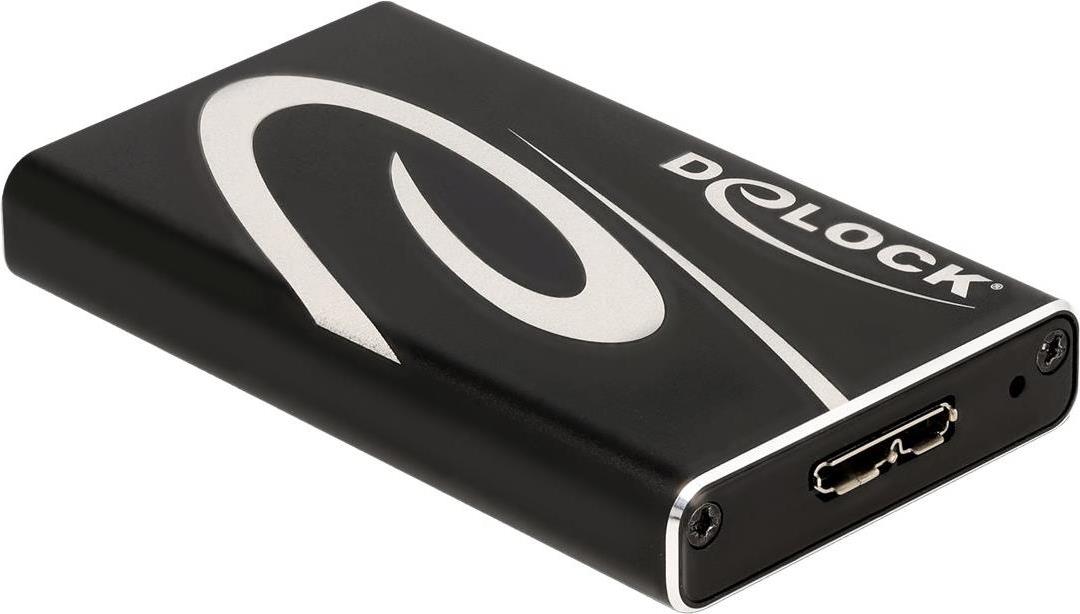 DELOCK 42006 Speicherlaufwerksgehäuse SSD-Gehäuse Schwarz (42006)