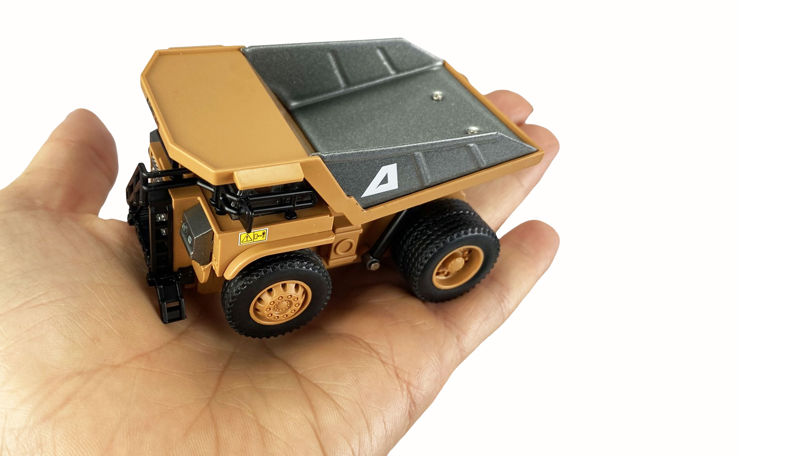 Amewi Mini-Kipper aus Metall 8-Kanal 1:64 RTR Grau, Gelb