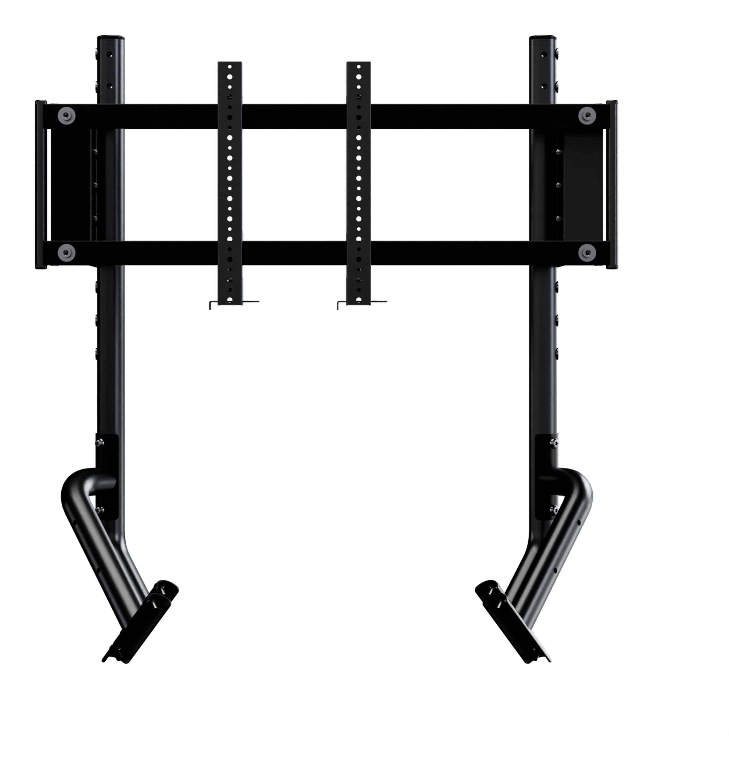 Oplite Monitor Stand R8 Single bis 57" Stahl Höhenverstellung Schwarz