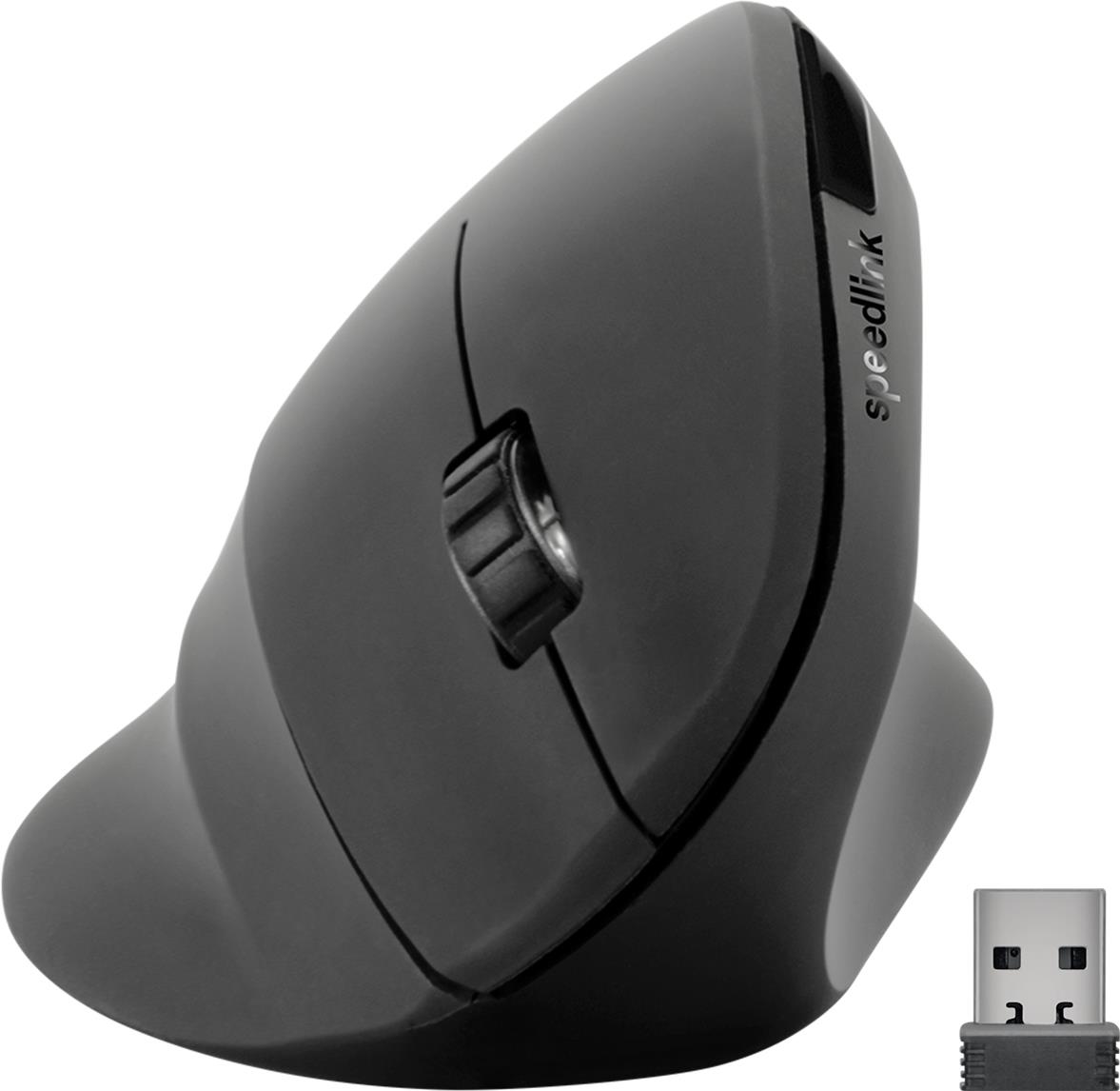 SPEEDLINK PIAVO Ergonomische Vertikale Maus 1600 DPI Rubber Black