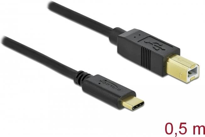 DeLOCK USB-Kabel USB Typ C (M) bis USB Type B (M) (83328)