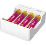 ANSMANN Ladegerät PurePower Set AAA inkl. 4x AAA 1500mAh Akku (1001-0182)