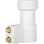 MegaSat Twin-LNB HD-Profi Teilnehmer-Anzahl: 2 Feedaufnahme: 40 mm vergoldete Anschlüsse, Wetterschutz (9120623)