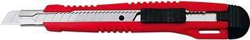 WEDO Profi-Cutter, Klinge: 9 mm, mit Clip, rot-schwarz aus ABS-Kunststoff, Klingenführung aus Metall, Rastervor- (78 3009)
