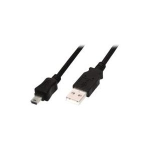 ASSMANN USB2.0 Anschlusskabel USB A auf USB mini B 5pin M/M beige 1,8m bulk (AK-300108-018-S)