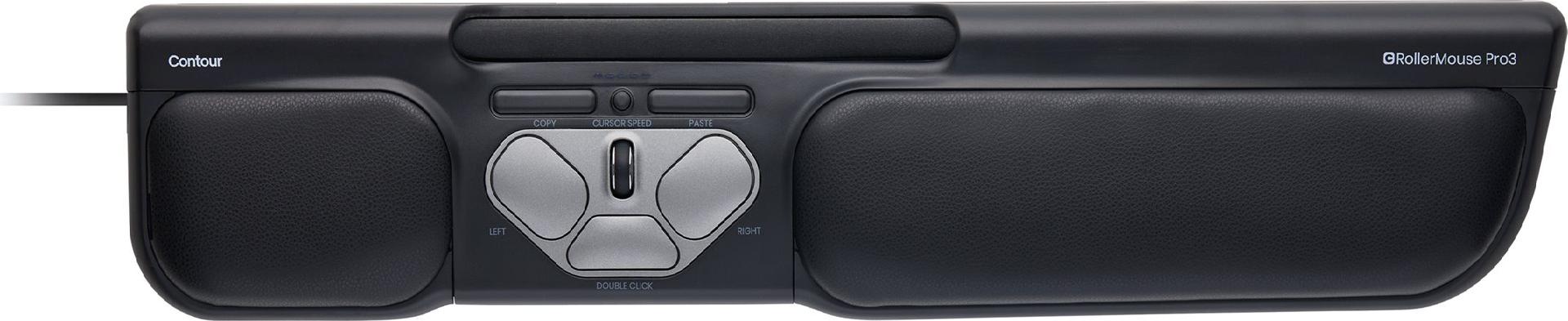 Contour RollerMouse Pro3 Handgelenkstützen-Set Long & Short Schwarz