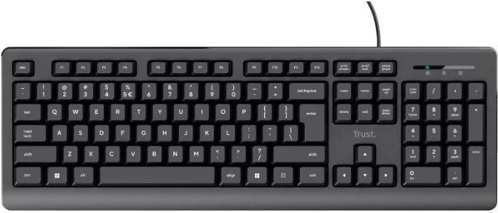 Trust Basics Tastatur USB QWERTY US Englisch Schwarz (24639)