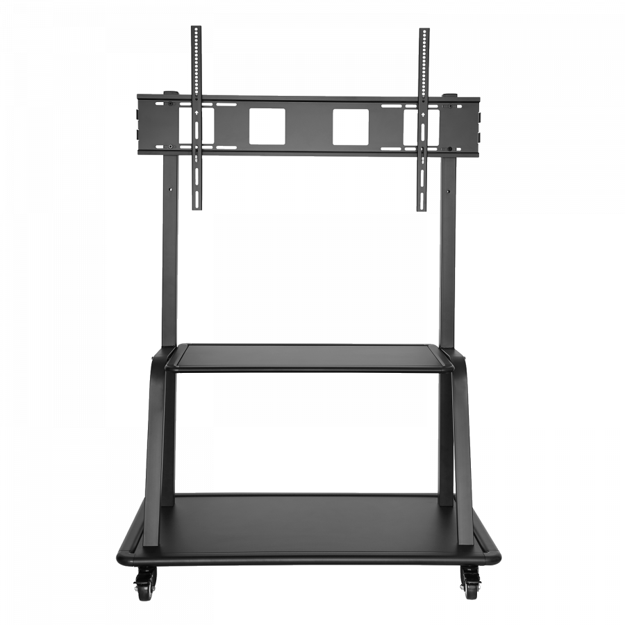 V7 TVCART3 Displaywagen für 60"–105" Displays 150 kg Traglast Schwarz