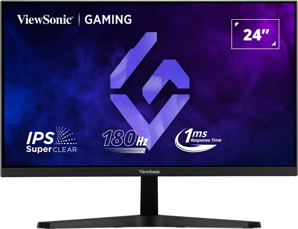 ViewSonic VX24G1-HD Gaming Monitor 24 Zoll, FHD 1920p x 1080p, 180 Hz, 1 ms (VX24G1-HD)