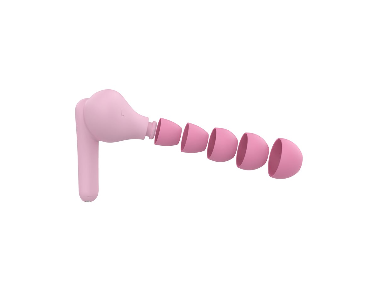 Belkin SoundForm Nano 2 for Kids Kabellose In-Ear Kopfhörer mit Mikrofon Pink