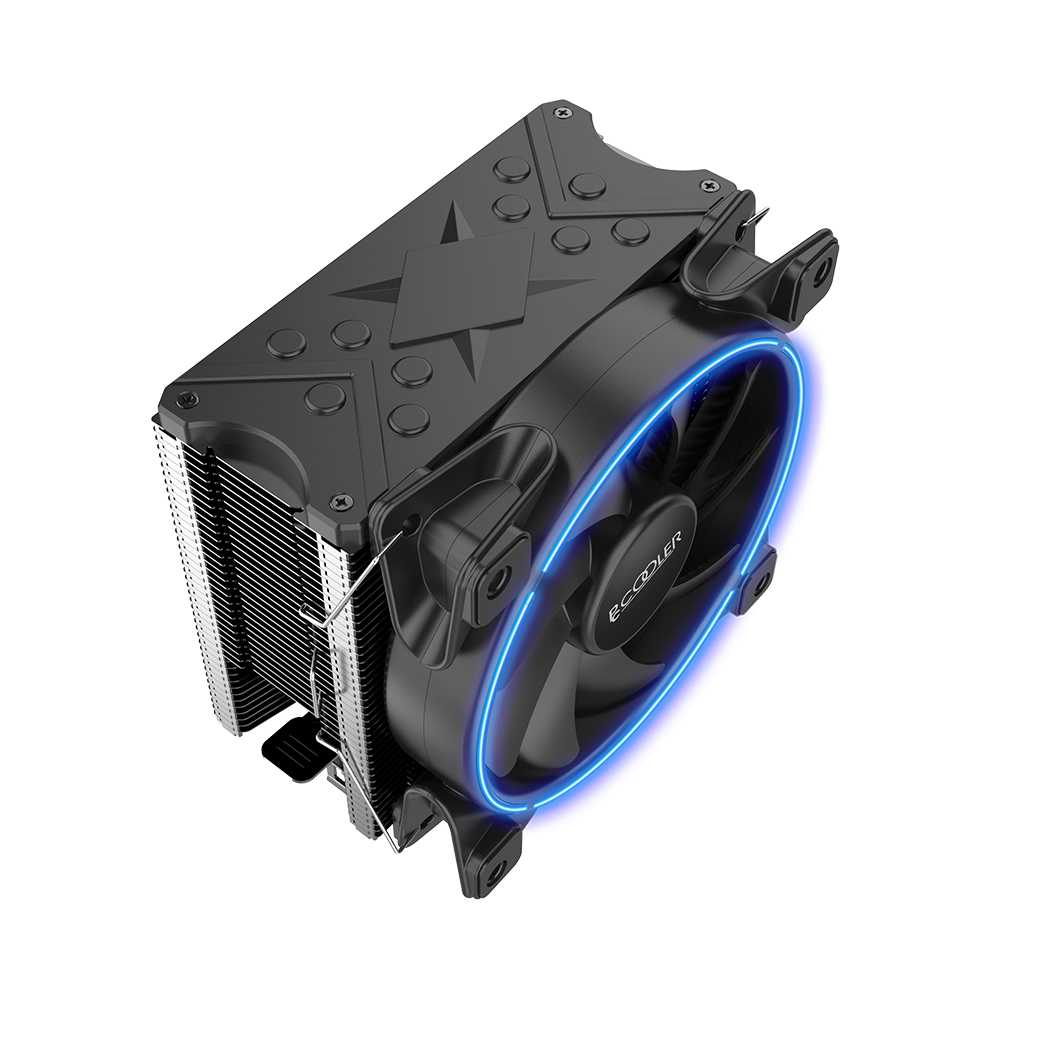 PCCOOLER GI-X6 CPU-Kühler 12 cm 1800 RPM Aluminium Blau