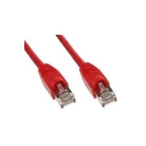 Patchkabel S-STP (PIMF), Cat 6, rot, 0,5 m Patchkabel mit besonders schmalem Knickschutz (71500R)