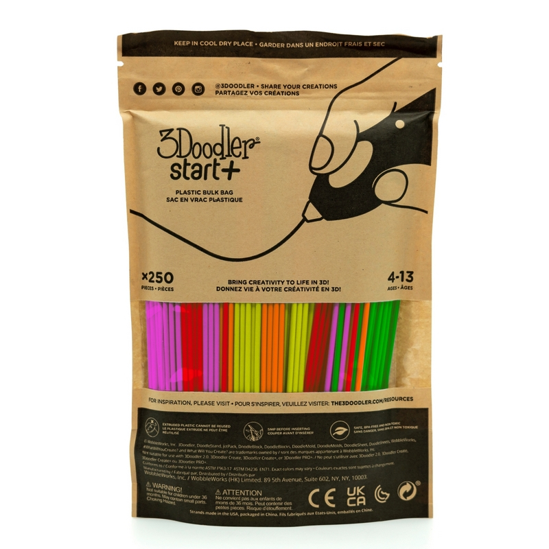 3Doodler Filament Start+ 250 Neon