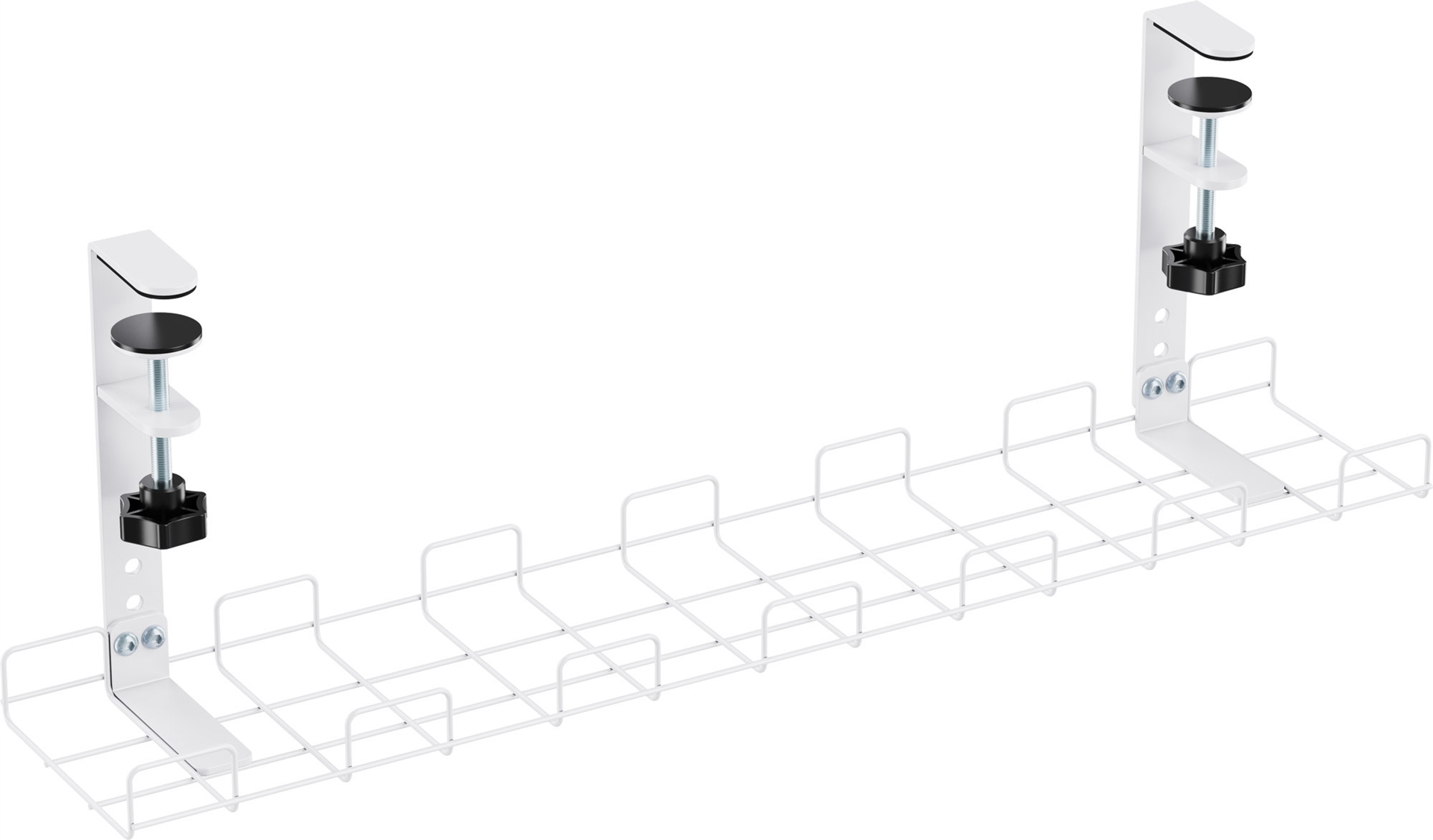 InLine Kabelführungs-Gitter 60cm für Tischmontage mit Schraubklemmen - weiß (23190H)
