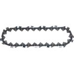 Makita 1910V6-4 Ersatz-Kette - Makita 1910V6-4 Ersatz-Kette <br><br>Sägekette 10cm 1,1mm .325"<br><br>Erhöhte Kettengeschwindigkeit<br>Sauberer Schnitt<br>Längere Akkulaufzeit durch kleine Bauart<br>Gebläute Schneider für hochwertigen Korrosionsschutz<br>Erweiterte Angaben auf den Gliedern für präzises Schärfen<br><br>Die 80TXL Sägekette bietet in Verbindung mit der passenden Sägeschiene optimale Ergebnisse auf Akku-Kettensägen. Durch Mikro-Halbmeißel können kompakte Sägen auch große Aufgaben bewältigen. Die Sägekette ist geeignet für die 80TXL Sägeschiene mit 10 cm Länge. Sie hat eine Schienennutbreite von 1,1 mm und eine 0.325"LP-Teilung. Mit den Mikro-Halbmeißeln erzeugt die Kette ein sauberes Schnittbild. Gebläute Schneider bieten einen hochwertigen Korrosionsschutz.<br><br><b>Technische Daten: </b><br>Kettenteilung: 0,80cm (0,325") (8,25 mm) · Passend für Marke (Motorsägen): Makita · Weitere technische Daten: Speed Cut<br>Treibgliederzahl: 26<br>Kettenstärke: 0.043"<br>Treibgliederstärke: 1.1 mm<br><br> (1910V6-4)