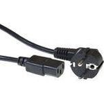ACT Powercord mains connector CEE 7/7 male (angled) - C13 black 0.25 m (AK5253)