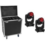 EUROLITE Set 2x LED TMH-S400 CMY Moving Head Beam/Spot/Wash + Case mit Rollen