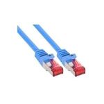 InLine® Patchkabel, S/FTP (PiMf), Cat.6, halogenfrei, blau, 10m (76900B)