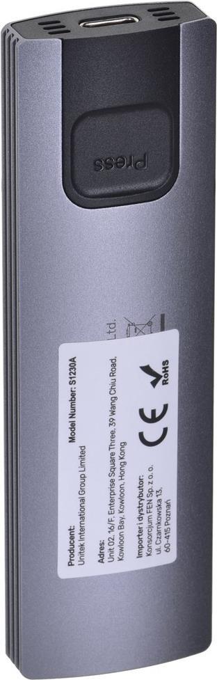 UNITEK M.2 GEHÄUSE USB 3.2 Gen2 Type-C M.2 NVME/SATA SSD (S1230A)