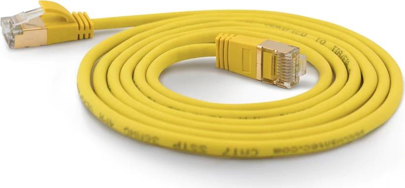 Wantec 7175 S/FTP (S-STP) Gelb 2m Cat6a Netzwerkkabel (7175)